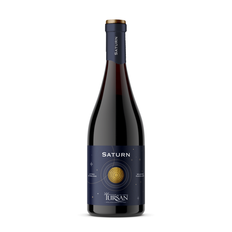 Bouteille de vin rouge AOP Tursan SATURN Rouge 2022 - Cuvée Prestige Cave des Vignerons de Tursan